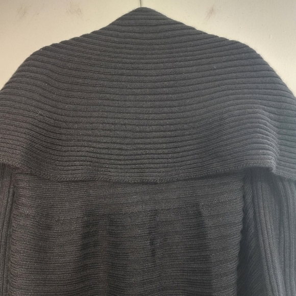 Peruvian Link Alpaca Collection Black Knit Open Cardigan Neutral Natural Country - Picture 9 of 15